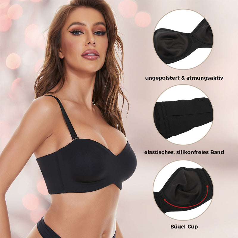 Charlotte™ Rutschfester Bandeau-BH mit vollem Halt