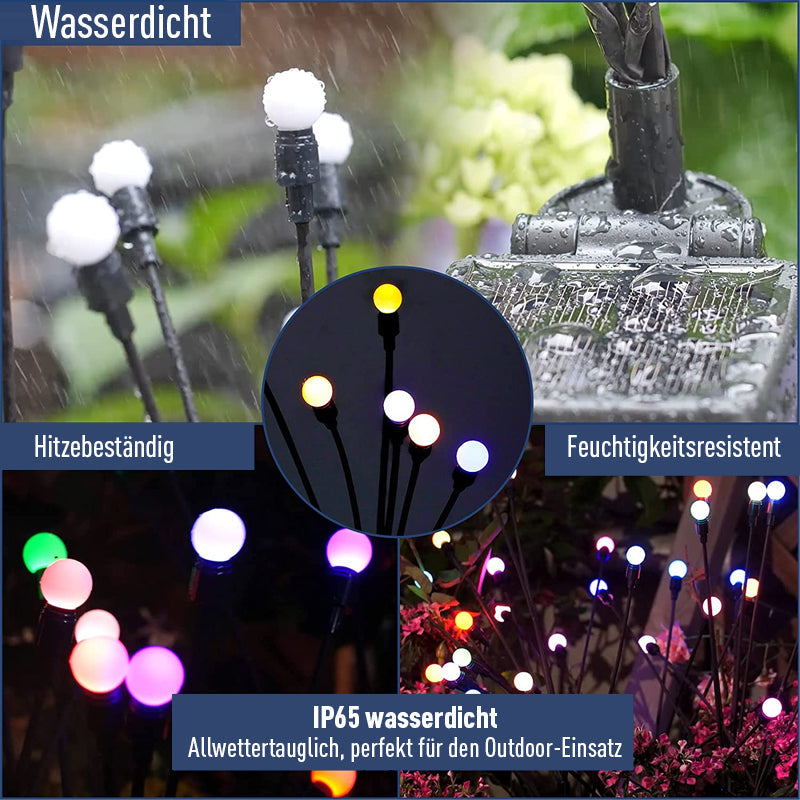 Sonne im Garten: Solar-Glühwürmchen-Lichter