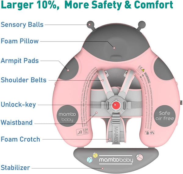 AquaBuddy™ Baby Schwimmtrainer mit UV-Schutzdach