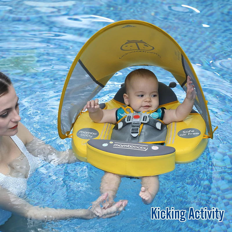 AquaBuddy™ Baby Schwimmtrainer mit UV-Schutzdach