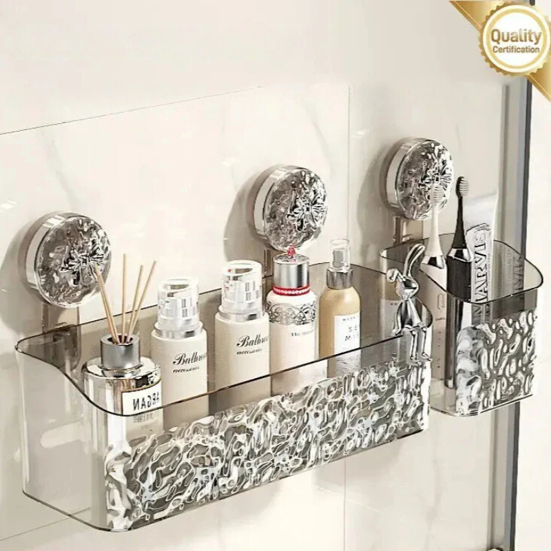 GripShelf™ Bohrerfreier Badezimmer-Organizer