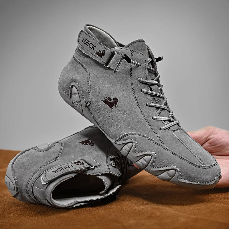 ComfortStride™ - Ultra-bequemer Rutschfester Barfußschuh aus echtem Leder