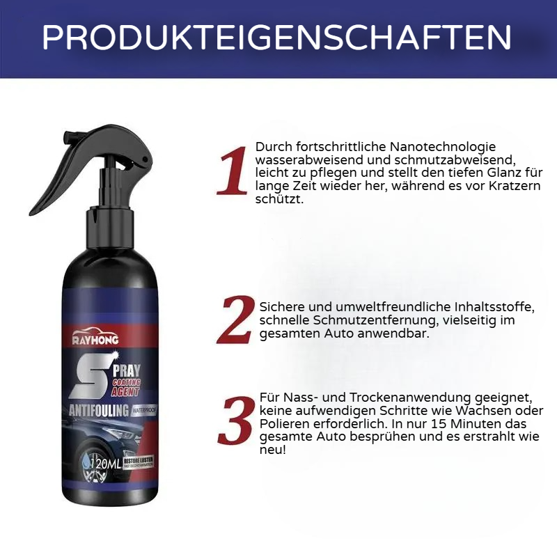 AutoGlow™ | 3-in-1 Auto-Beschichtungsspray