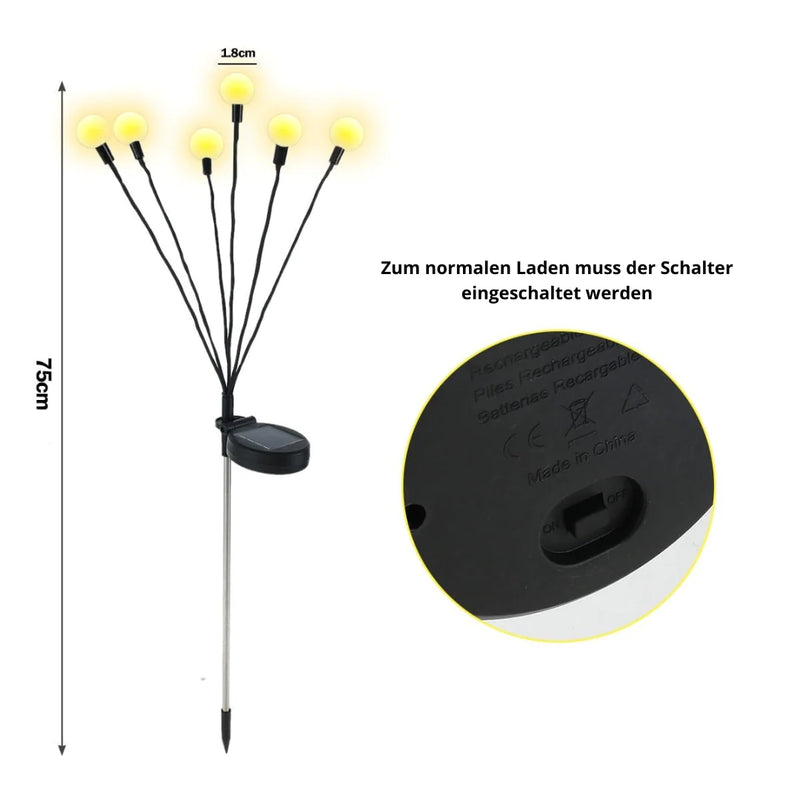 Solar LED betriebene Glühwürmchen Lichter【Letzter tag Rabatt】