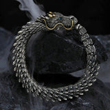 Entfesseln Sie die Kraft des handgefertigten goldenen Drachenarmbandes