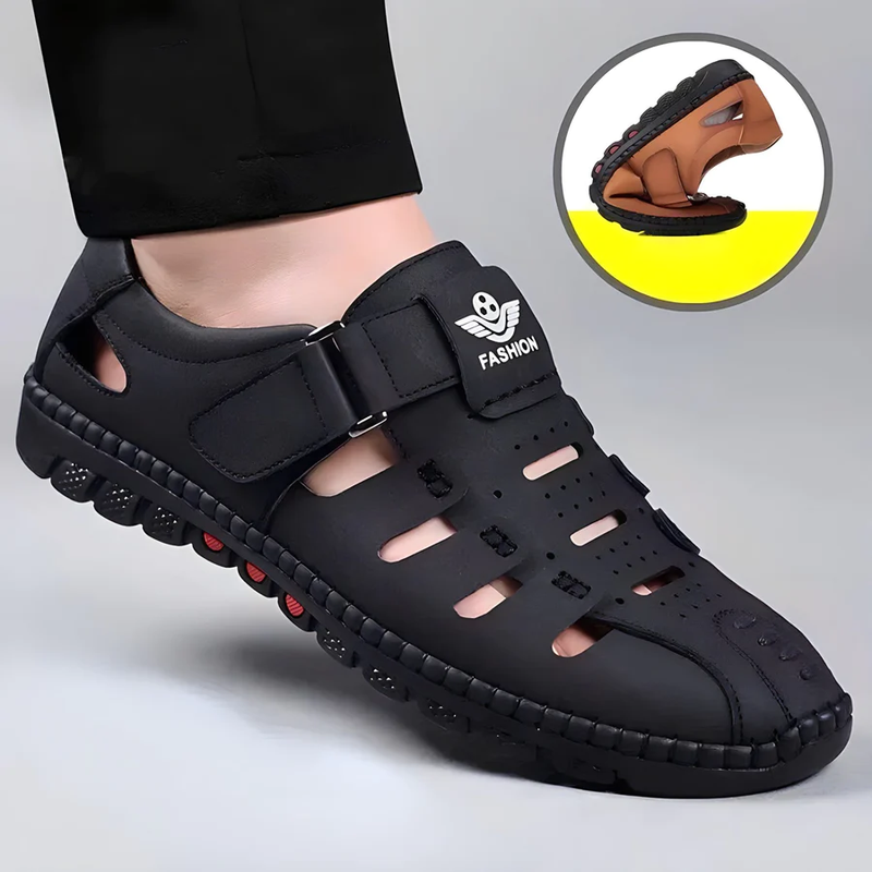 Urbana™ | Leder-Hohlsandalen mit Stil